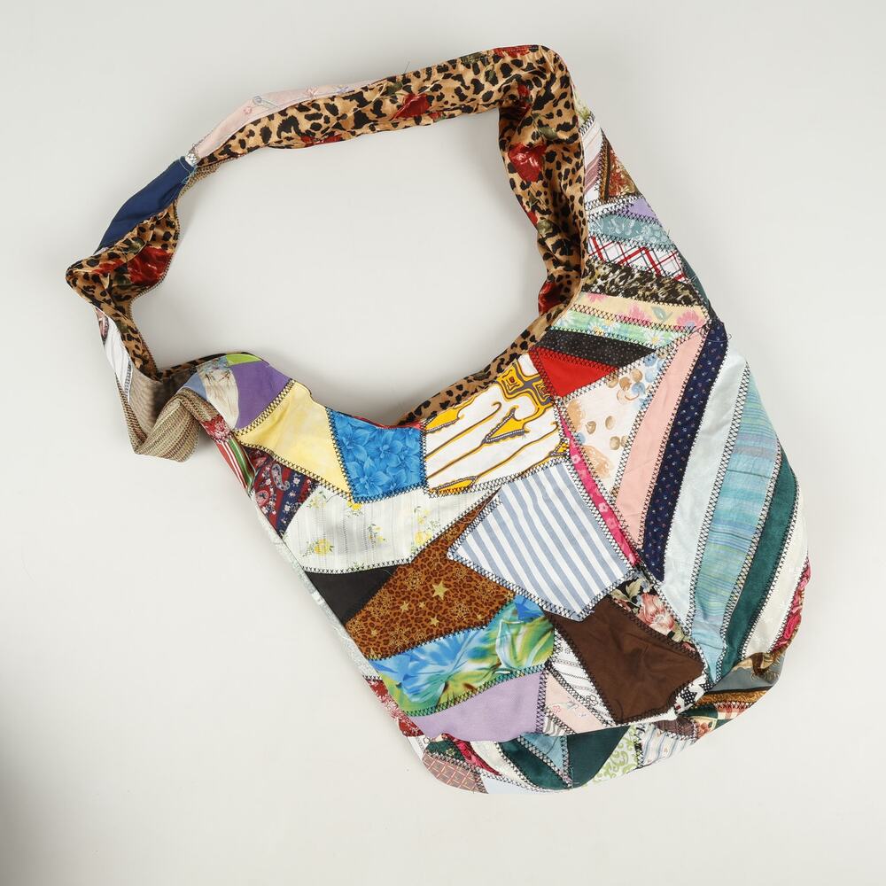 Homemade by Mom Hobo Shoulder Crossbody Boho Patchwork Bag Grandma Cottagecore